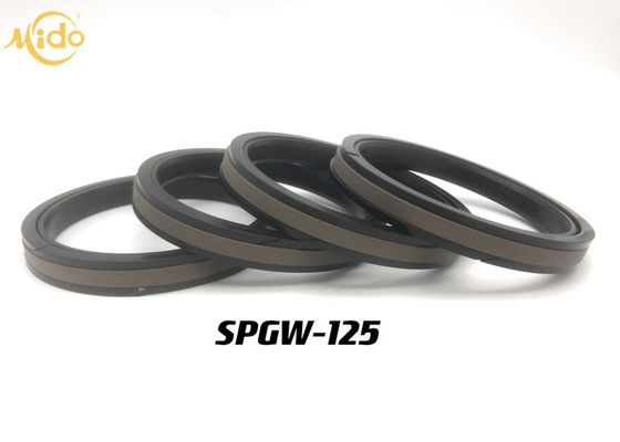 Selo ativo dobro do pistão de SPGW 125, selos de High Pressure Piston da máquina escavadora