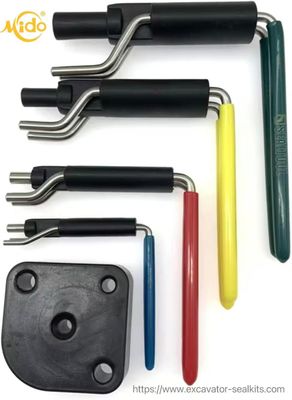 Ferramentas de vedação de borracha metálica Kit de instalação de vedação hidráulica profissional Kit de reparação de vedação de barra durável