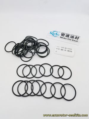 Anel de vedação PU Komatsu 21T-09-11510 | O-Ring de borracha de alto desempenho para equipamentos Komatsu