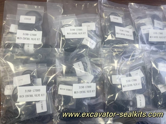 Kit de vedação de óleo hidráulico de escavadeira 31N8-17000 Kit de válvula de controlo principal com resistência a altas temperaturas