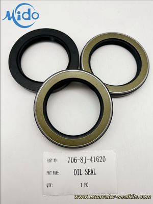 706-8J-41620 Retentor de óleo de borracha | Kit de vedação para escavadeira resistente ao desgaste