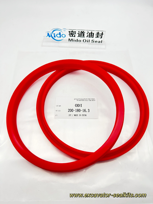 VEDA PU SEAL 200-180-16.3 Veda de Torneamento CNC Acessórios Mecânicos Super Resistente ao Desgaste Vedações da Haste do Cilindro Hidráulico
