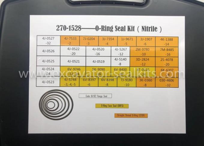 Tipo de borracha nitrilo NBR do  270-1528 O Ring Kit Repair Box E 2